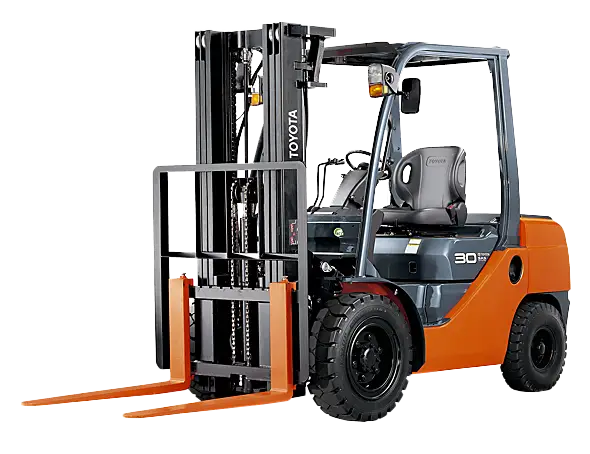 Toyota forklift available for hire from Forklift Co – part of our certified forklift hire fleet servicing Brisbane and Gold Coast